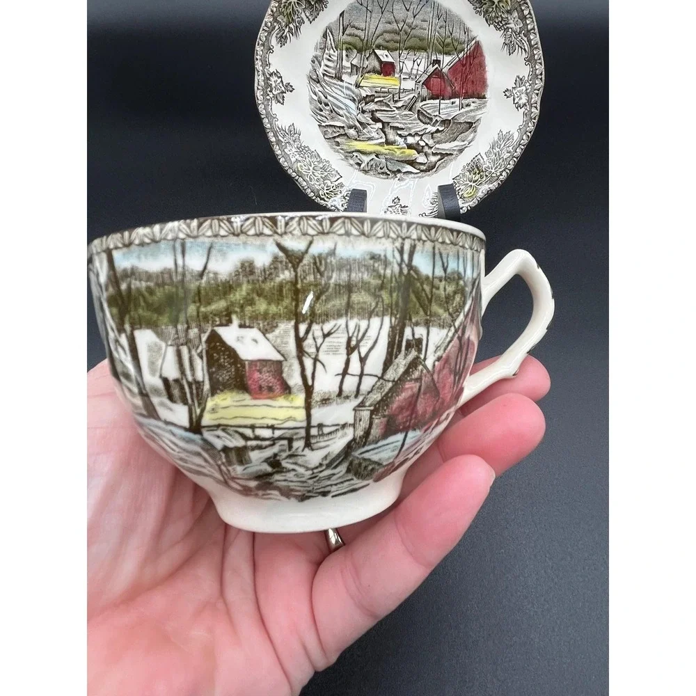 Johnson Brothers Friendly Village Teacup Set - The Ice House English China